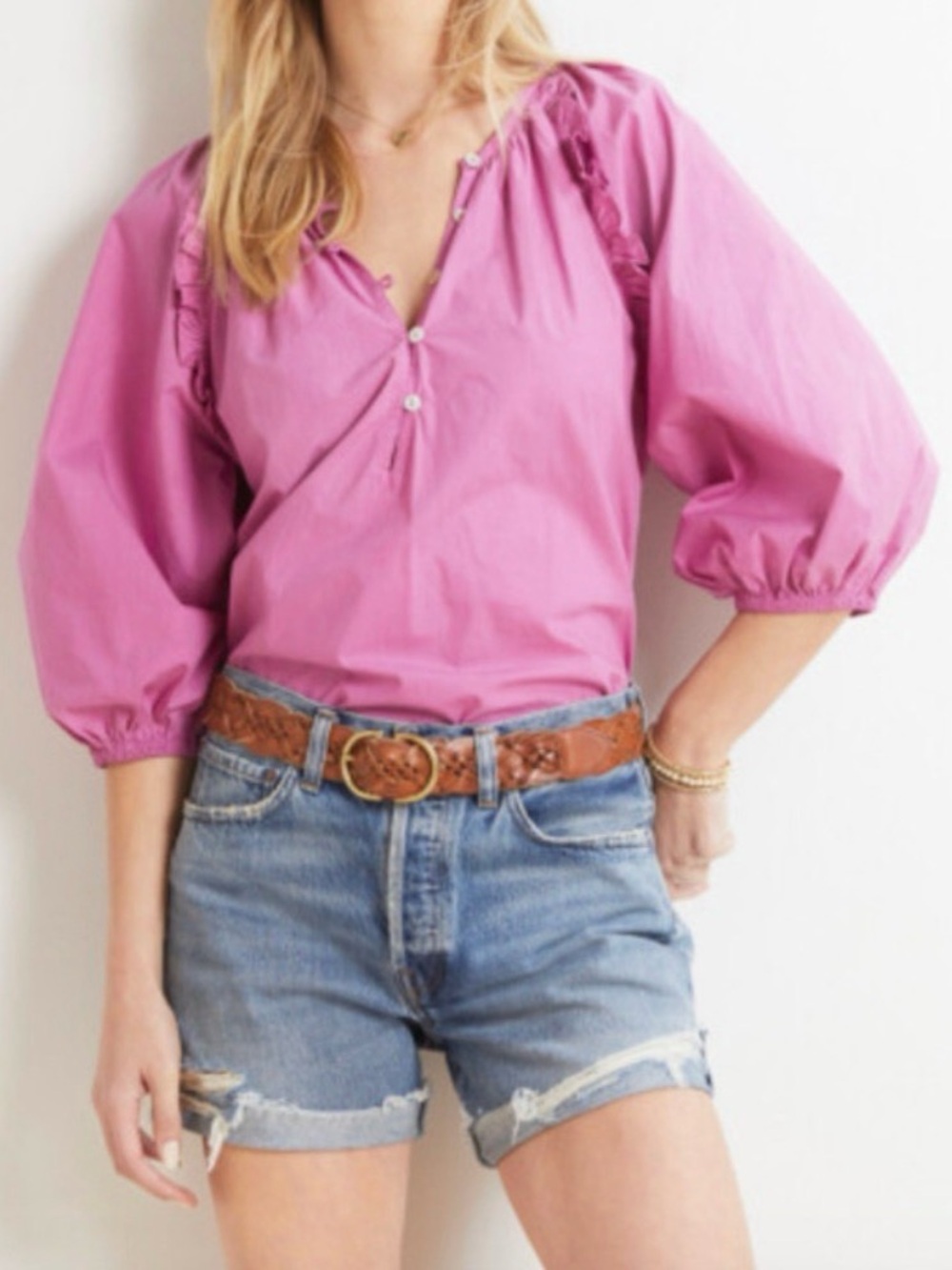 Cleobella Jess Puff Sleeve Blouse